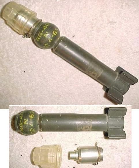 Belgian MECAR 40mm FRG-RFL-40 Grenade